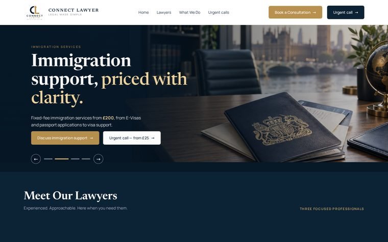 Connect Lawyer website